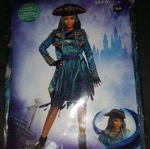 Disney Descendants 2 Uma Costume with Hat & Gloves